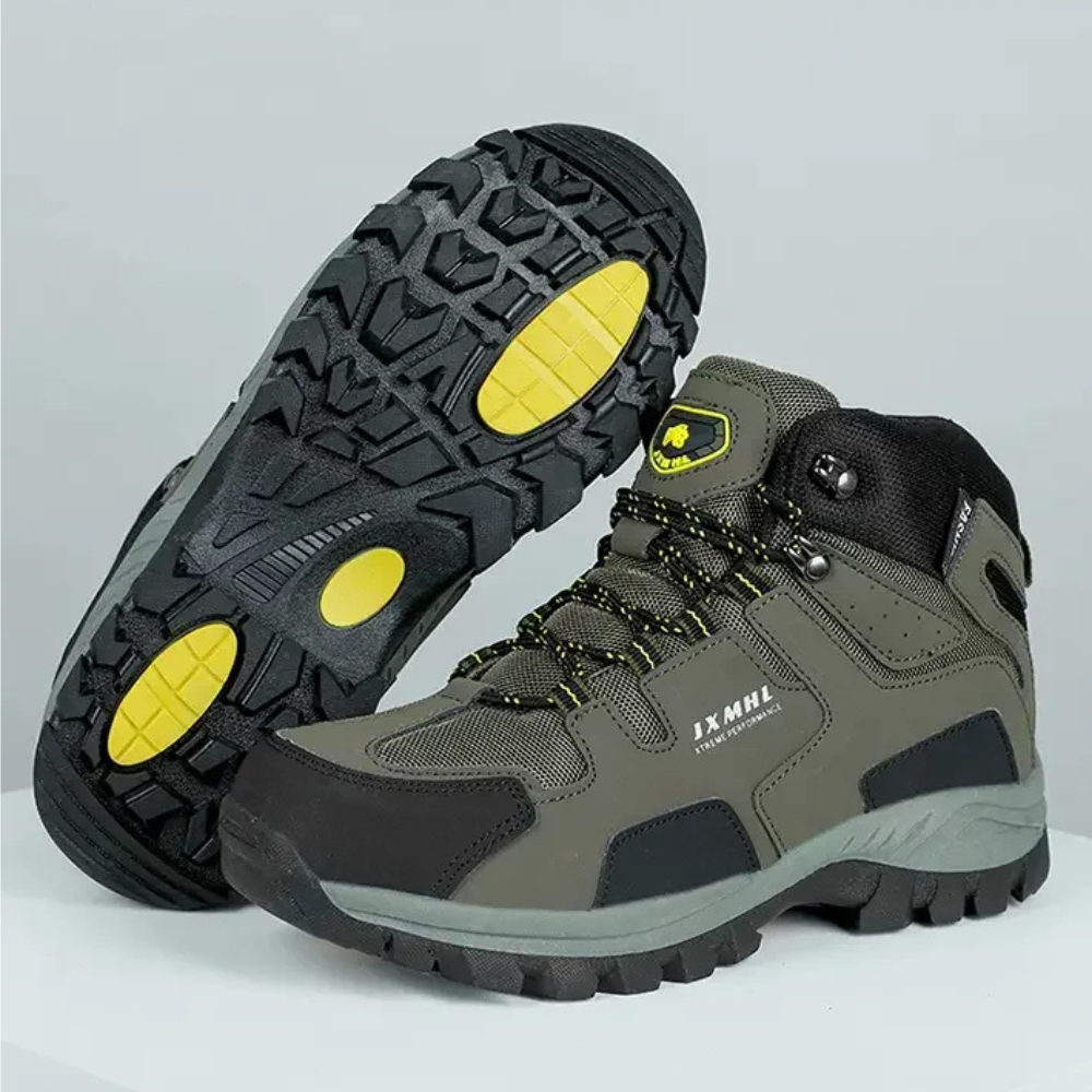 Botas de Trekking Hombre Caña Media Suela Gruesa