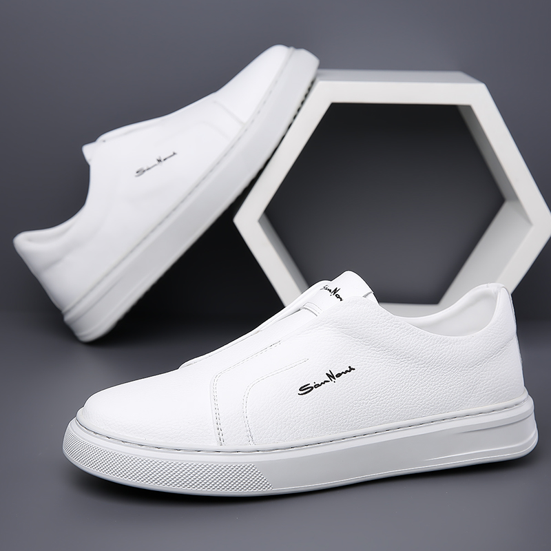 Zapatillas Slip-On de Piel Vegana Hombre Casual
