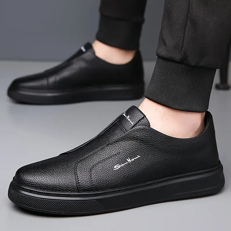 Zapatillas Slip-On de Piel Vegana Hombre Casual