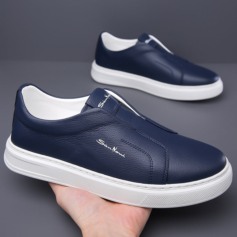 Zapatillas Slip-On de Piel Vegana Hombre Casual