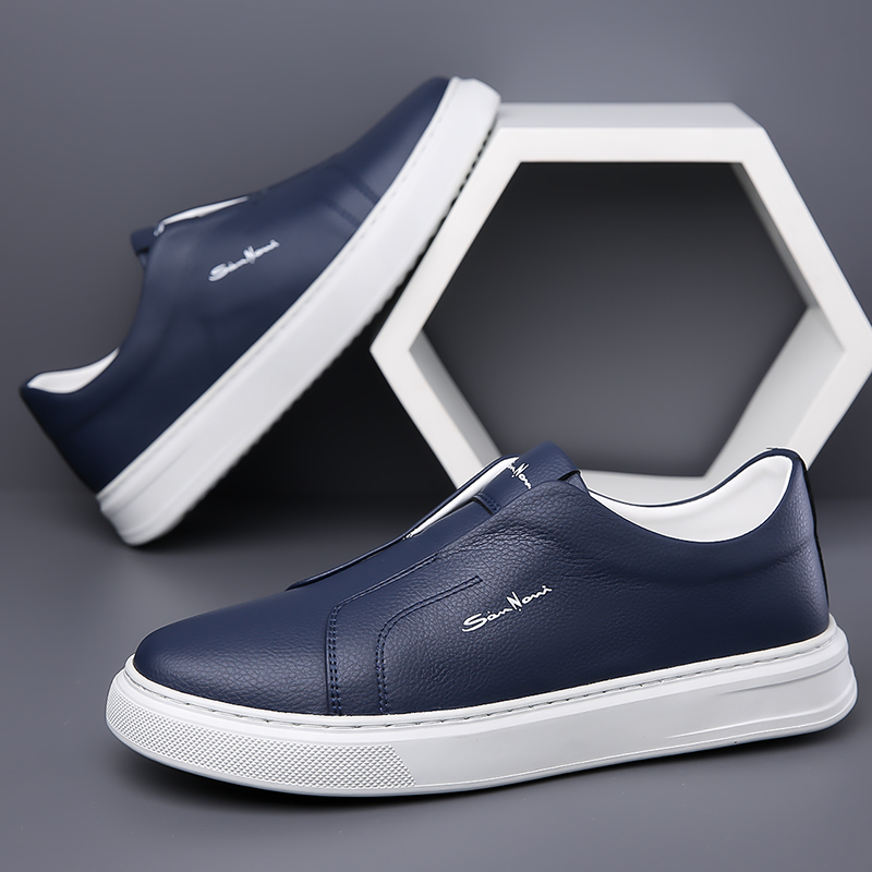 Zapatillas Slip-On de Piel Vegana Hombre Casual