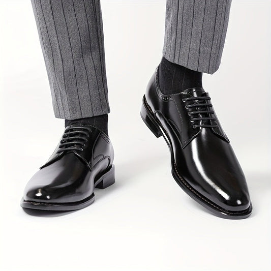 Zapatos Derby de Piel Hombre Cordones Estilo Oxford