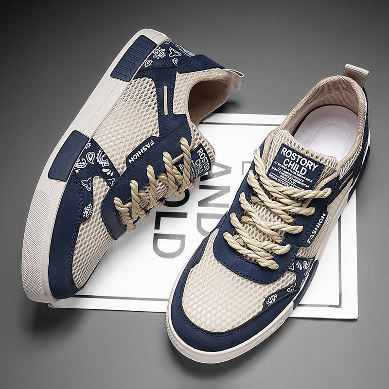 Zapatillas Chunky Hombre Malla Transpirable Streetwear