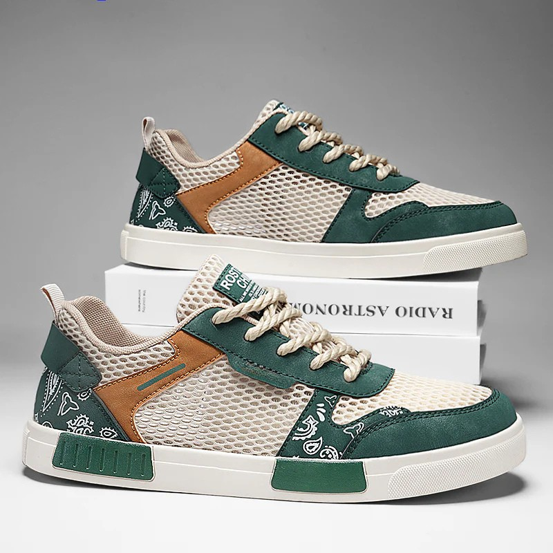 Zapatillas Chunky Hombre Malla Transpirable Streetwear