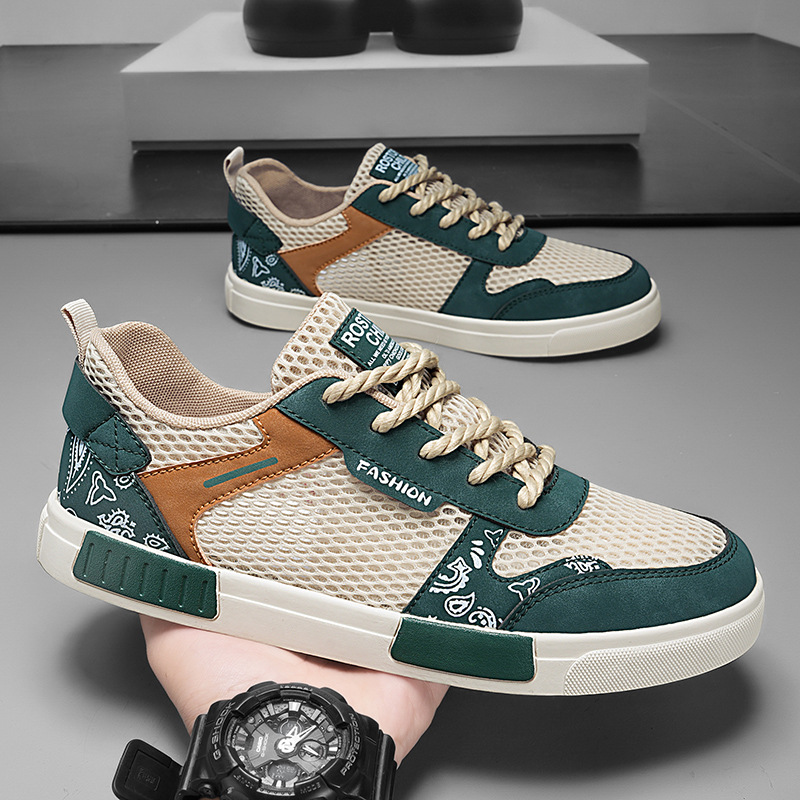 Zapatillas Chunky Hombre Malla Transpirable Streetwear