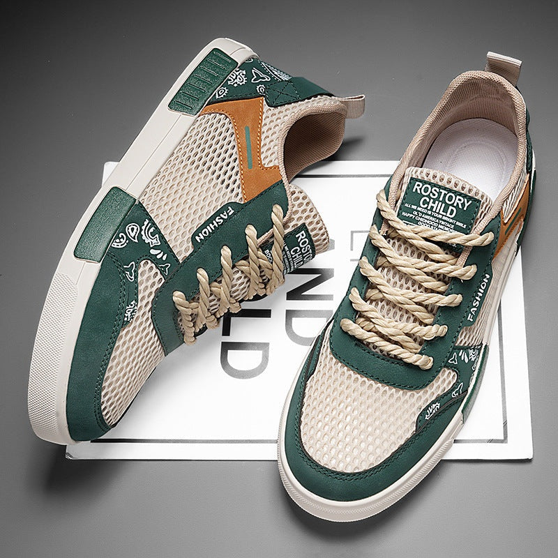 Zapatillas Chunky Hombre Malla Transpirable Streetwear