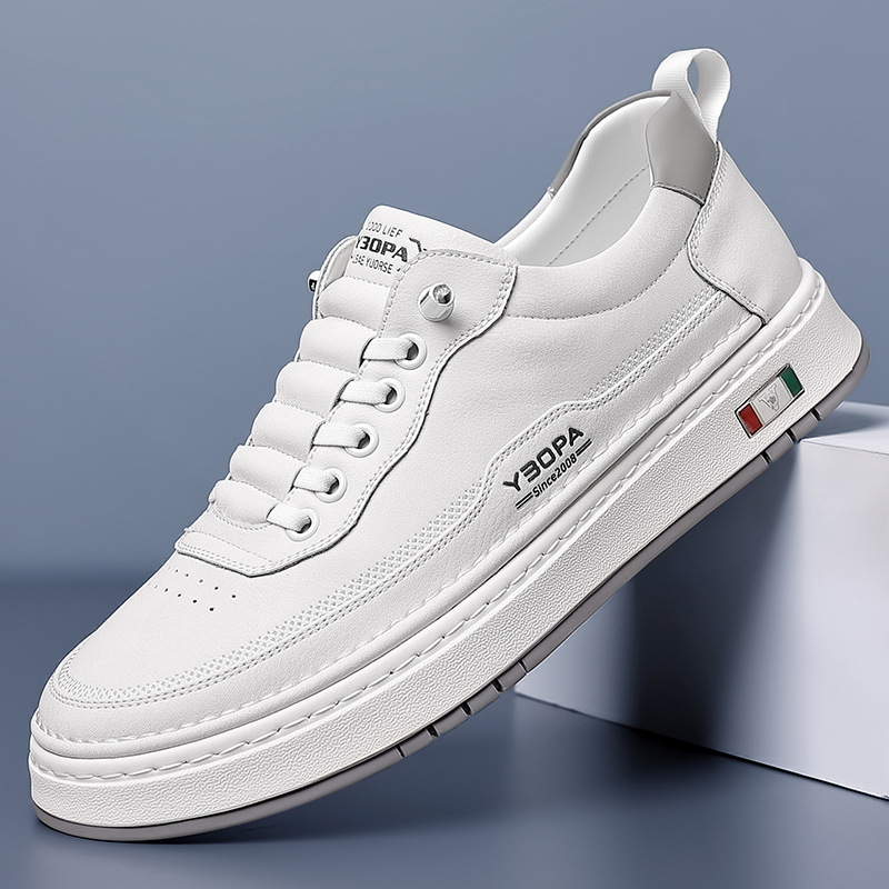 Zapatillas Casual de Piel Hombre Suela Acolchada