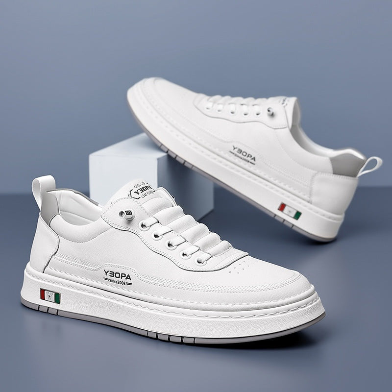 Zapatillas Casual de Piel Hombre Suela Acolchada