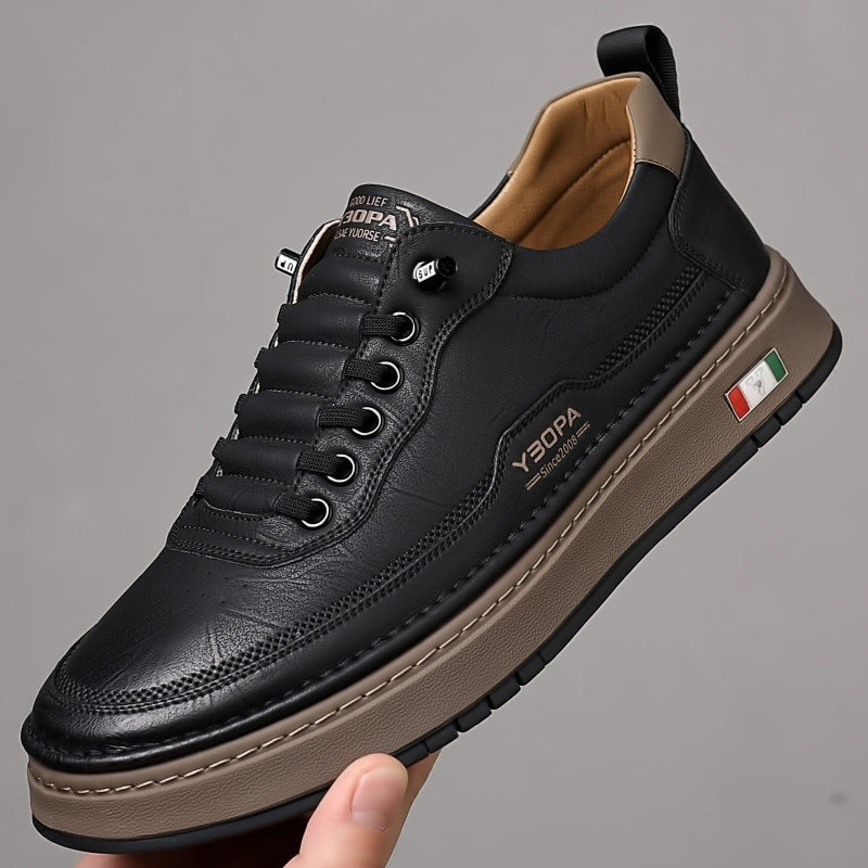 Zapatillas Casual de Piel Hombre Suela Acolchada