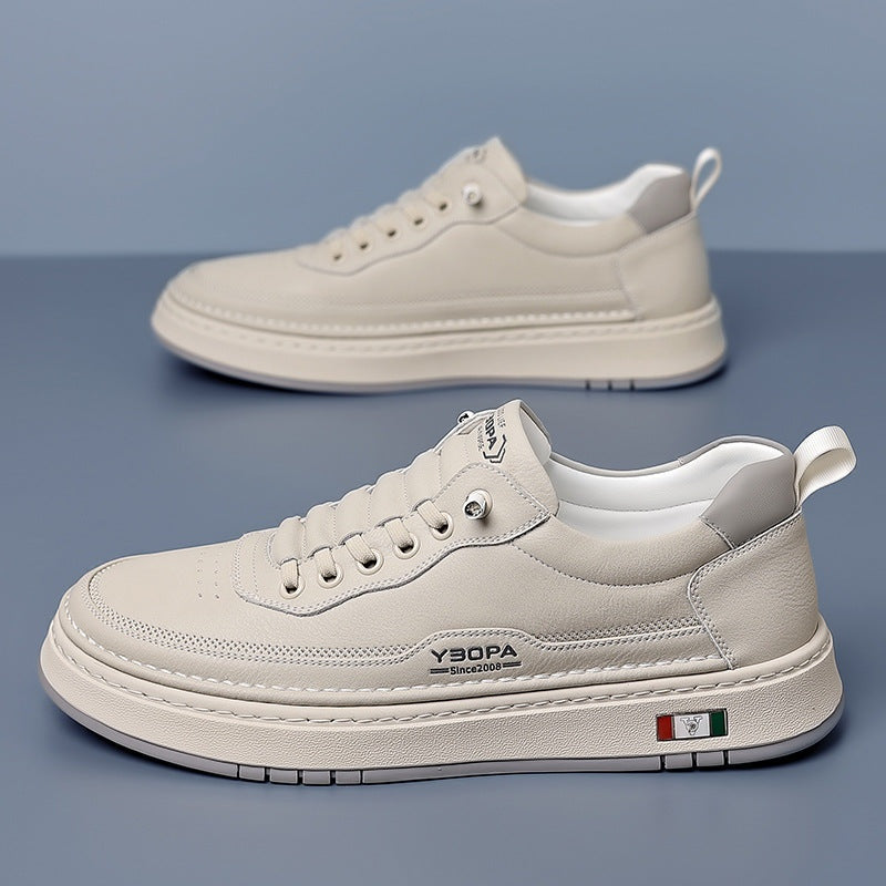 Zapatillas Casual de Piel Hombre Suela Acolchada