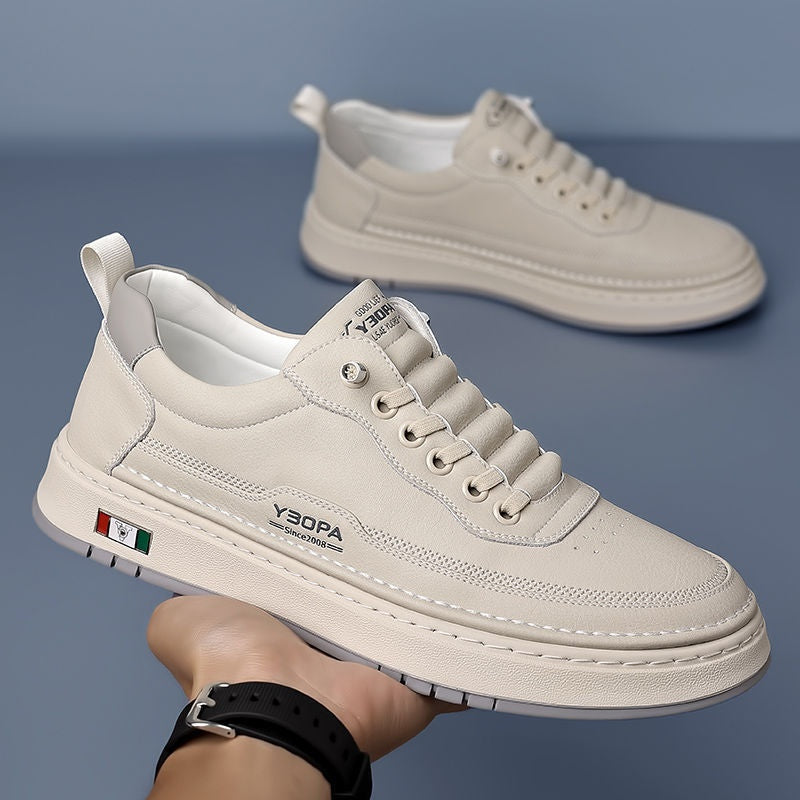 Zapatillas Casual de Piel Hombre Suela Acolchada